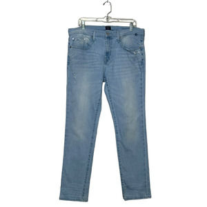 Náutica NYC 1983 blue light wash distressed straight legs jeans size 34